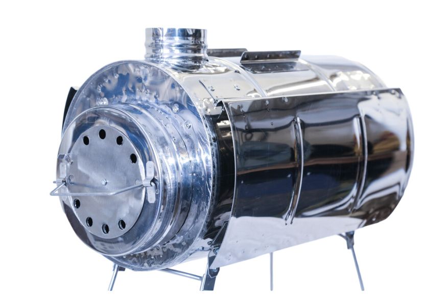 Печь походная Век Вепрь-2 с шарнирным экраном