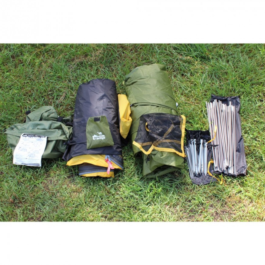 Палатка Tramp Mountain 4 v2, зеленый