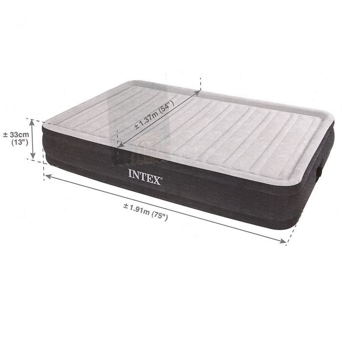 Матрас надувной Comfort-Plush Full, 137х191х33 см, со встроенным насосом 220V