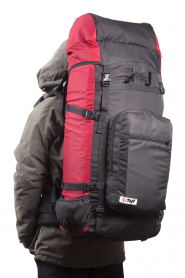 Рюкзак туристический Оптимал 1 черн.вишня, 80 л, ТАЙФ