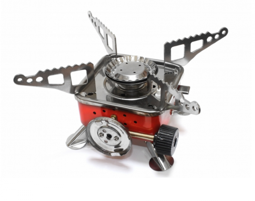 Портативная газовая плита с пъезоподжигом 12 см