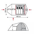 Палатка Tramp Cave 3 v2, серый