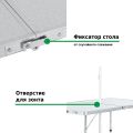 Набор мебели для пикника Green Glade M790-1, мраморный белый, Green Glade