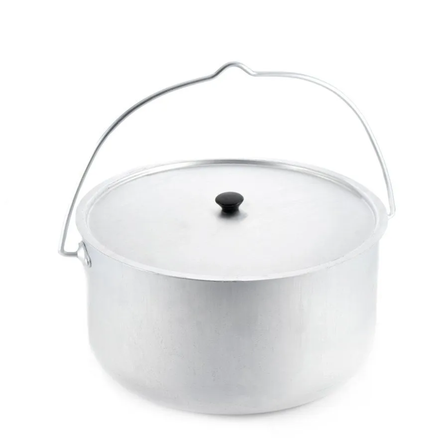 Котелок костровой СЛЕДОПЫТ цилиндрический 8 л, алюминий