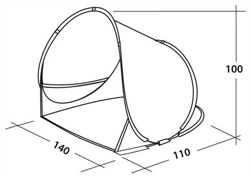 Тент пляжный Ocean Голубой-Белый, Easy Camp