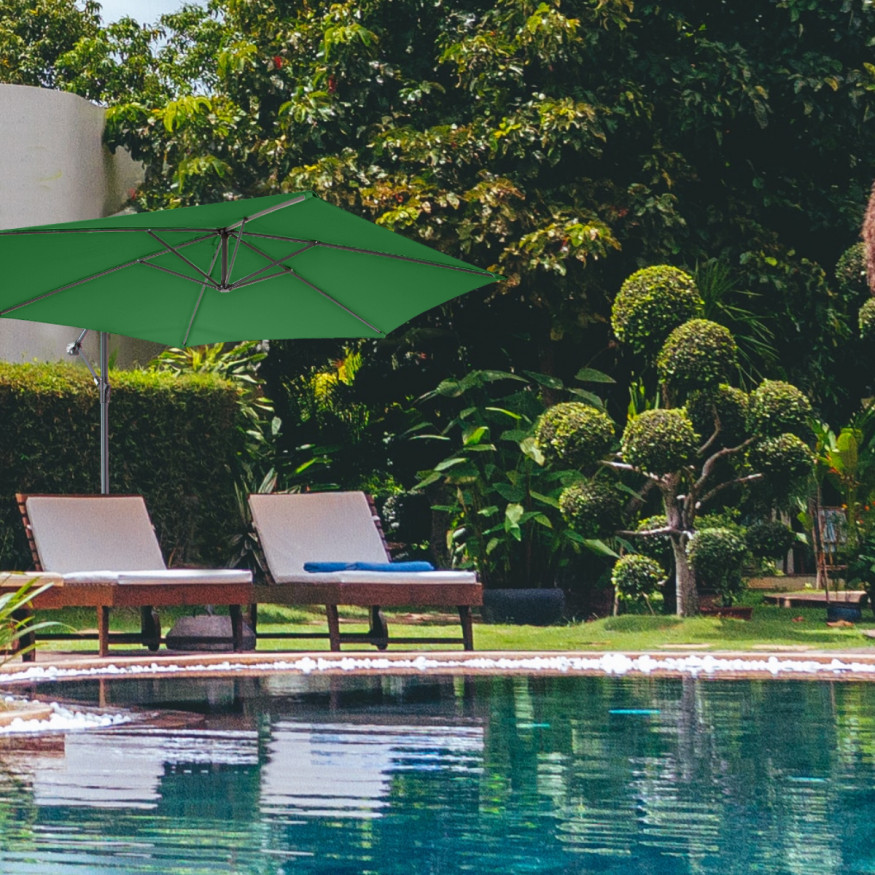 Зонт садовый (d=3 м) темно-зеленый, 6004, Green Glade