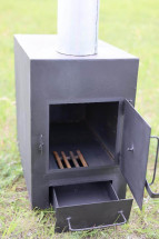 Печь &amp;quot;Буржуйка&amp;quot; с искрогасителем и трубой