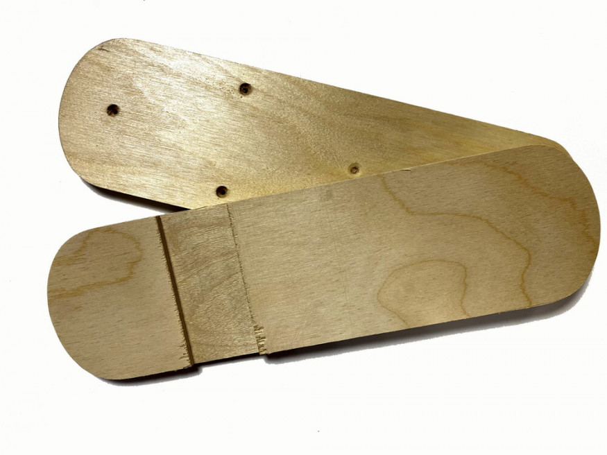 Лыжи Охотник, дерево, длина 90 см, ширина 150 мм