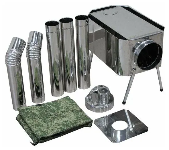 Печь походная Пошехонка средняя с защитным кожухом