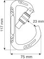 Карабин Guide XL Lock Blue, CAMP