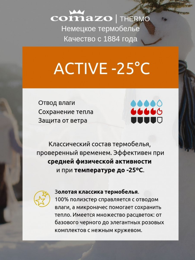 Термокальсоны детские Comazo Active -25   