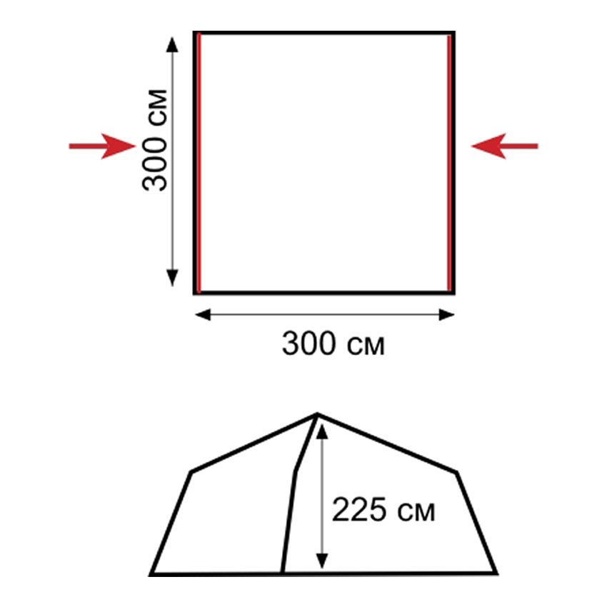 Шатер Bungalow Lux Green v2, Tramp