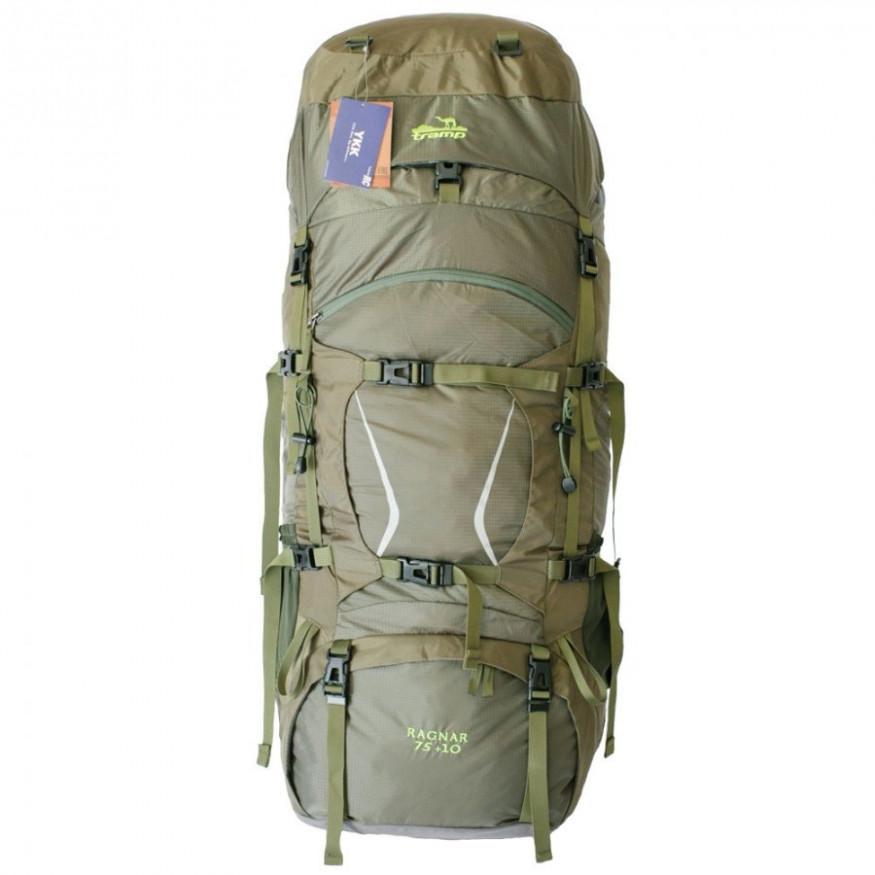 Рюкзак туристический &amp;quot;Ragnar 75+10 зеленый&amp;quot;, Tramp