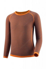 Детский комплект термобелья GUAHOO Kids оранжевый меланж (Размер 2XL)