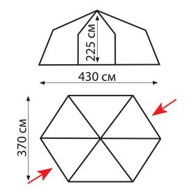 Шатер Mosquito Lux Green v2, Tramp