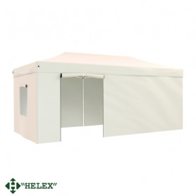 Тент-шатер Helex 24362 (раскладывается гармошкой), 6х3x3м полиэстер, бежевый