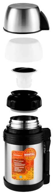 Термос Биосталь-СПОРТ универсальный с ручкой, 1,0 л