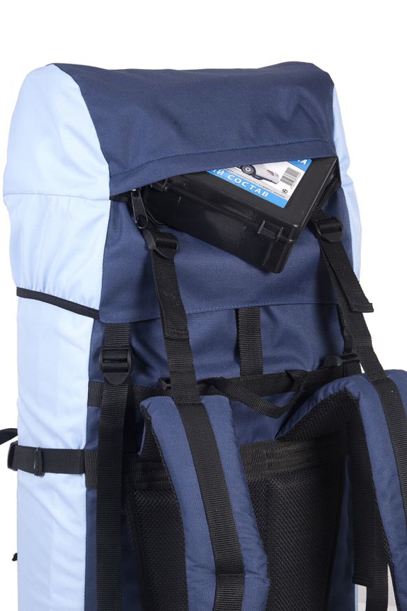 Рюкзак туристический Оптимал 2, серо-красный, 60 л, ТАЙФ