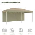 Тент-шатер быстросборный 4362 3x6х3м (раскладывается гармошкой) полиэстер бежевый
